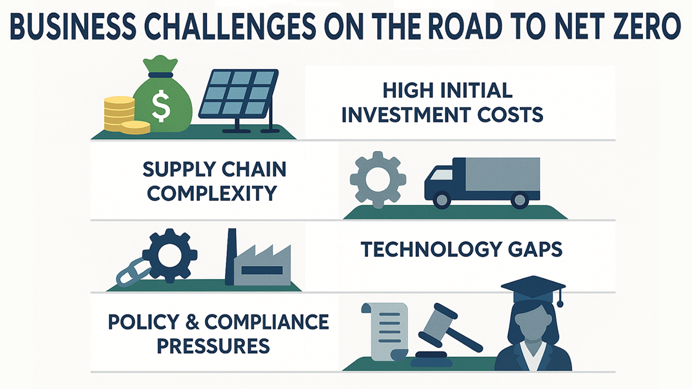 Business Challenges on the Road to Net Zero