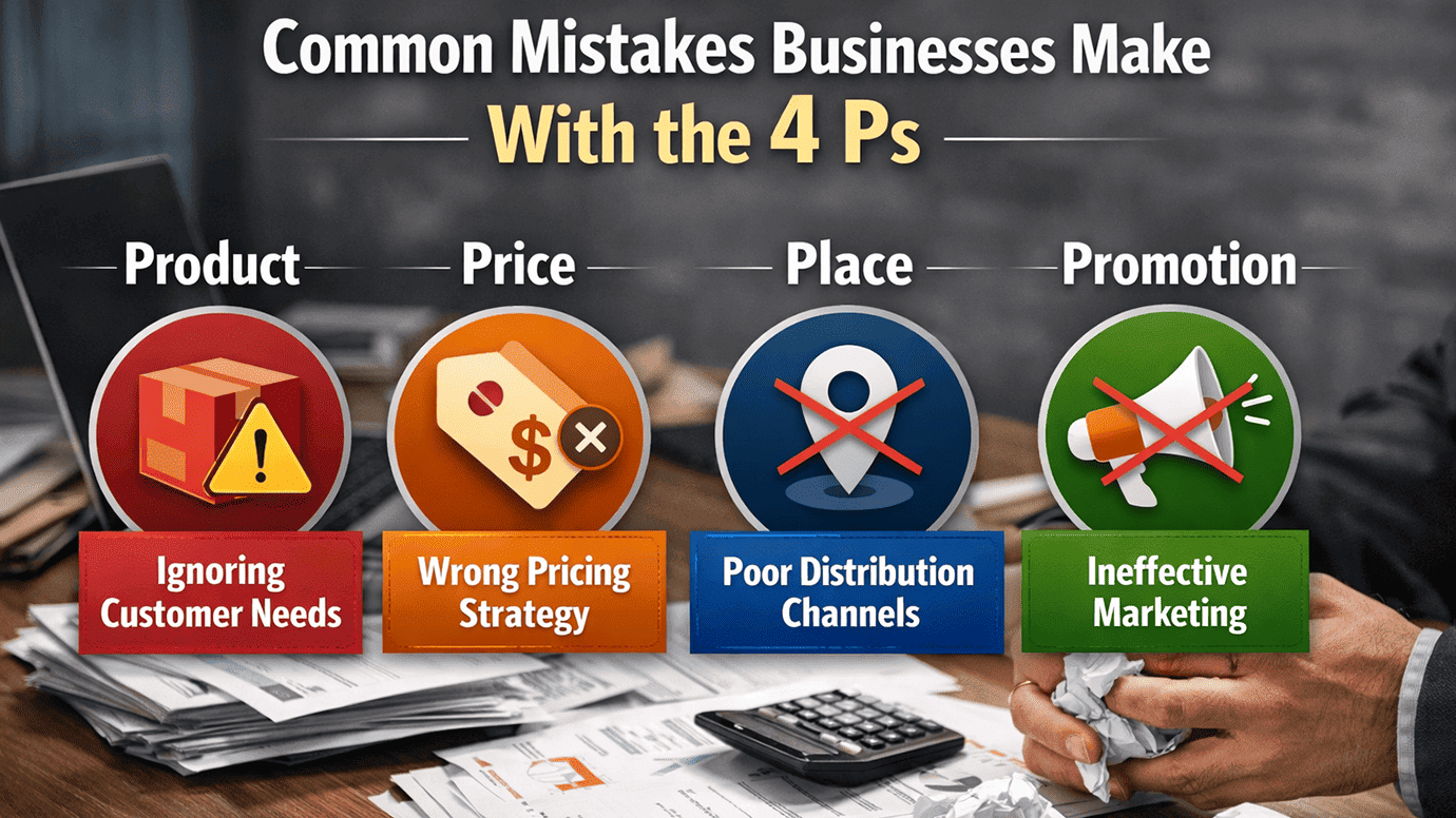 Common Mistakes Businesses Make With the 4 Ps