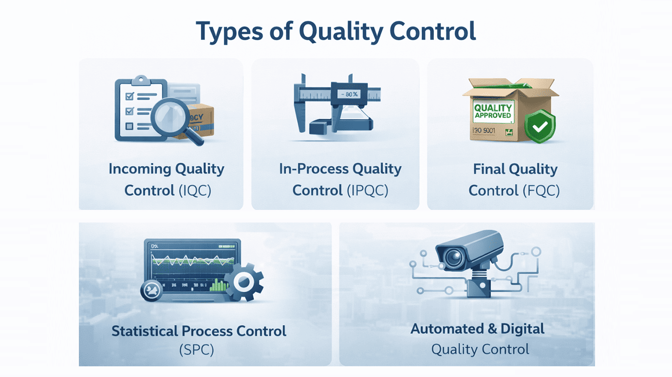 Types of Quality Control in Manufacturing Types of Quality Control in Manufacturing