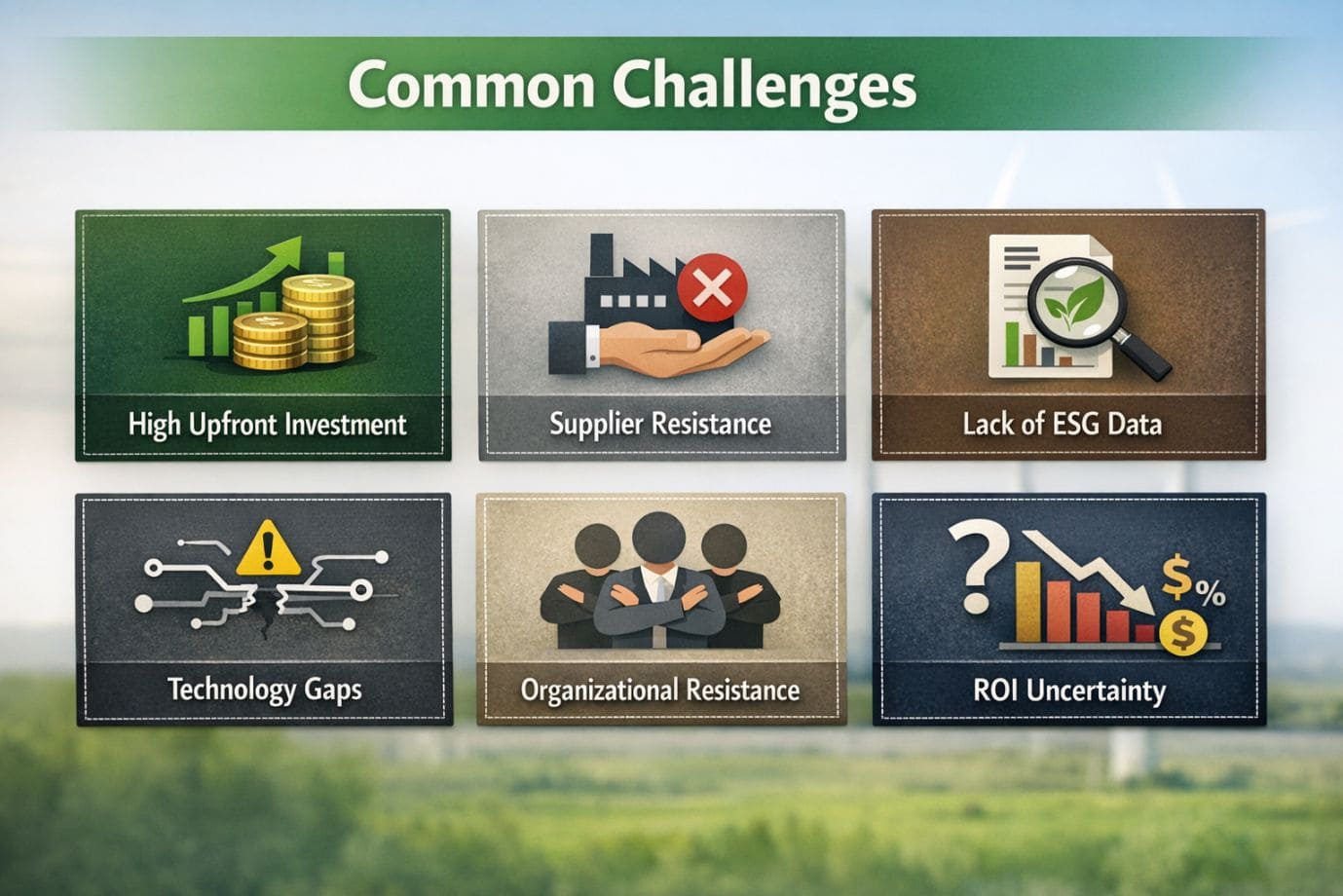 Common Challenges in Implementing Green Supply Chains