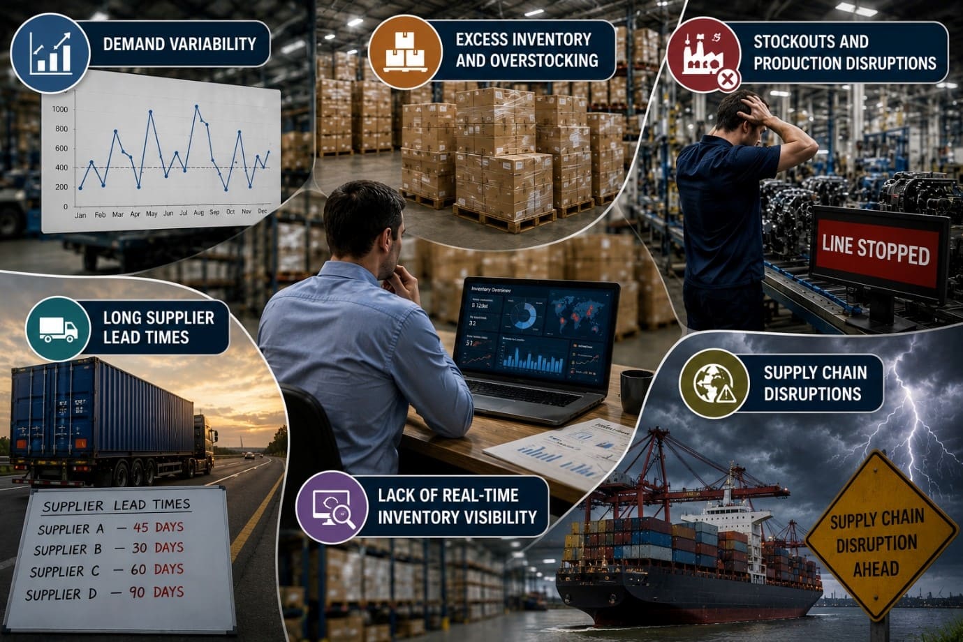 Common Inventory Supply Chain Challenges Faced by Manufacturers Common Inventory Supply Chain Challenges Faced by Manufacturers