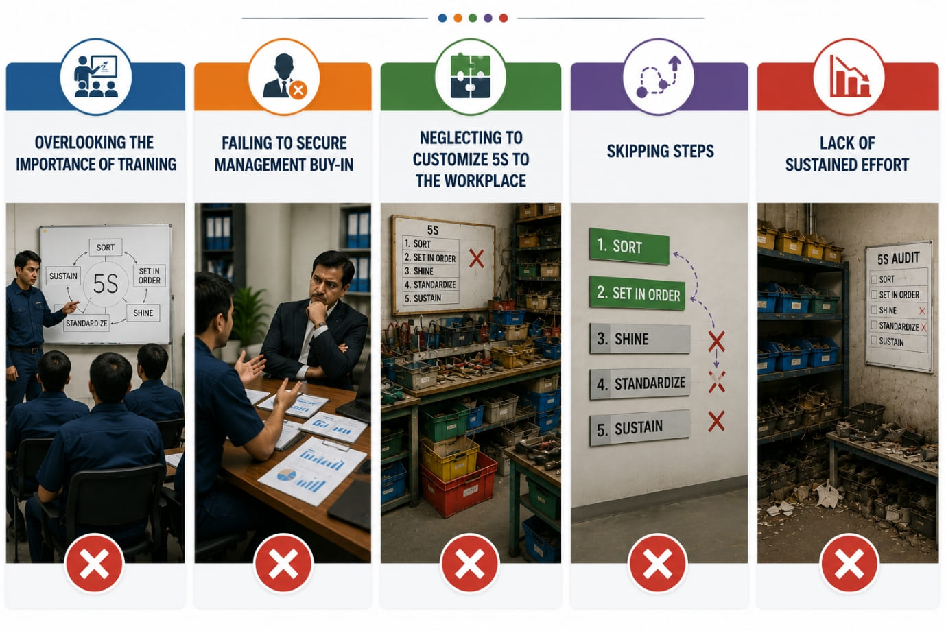 Common Mistakes in 5S Implementation Common Mistakes in 5S Implementation