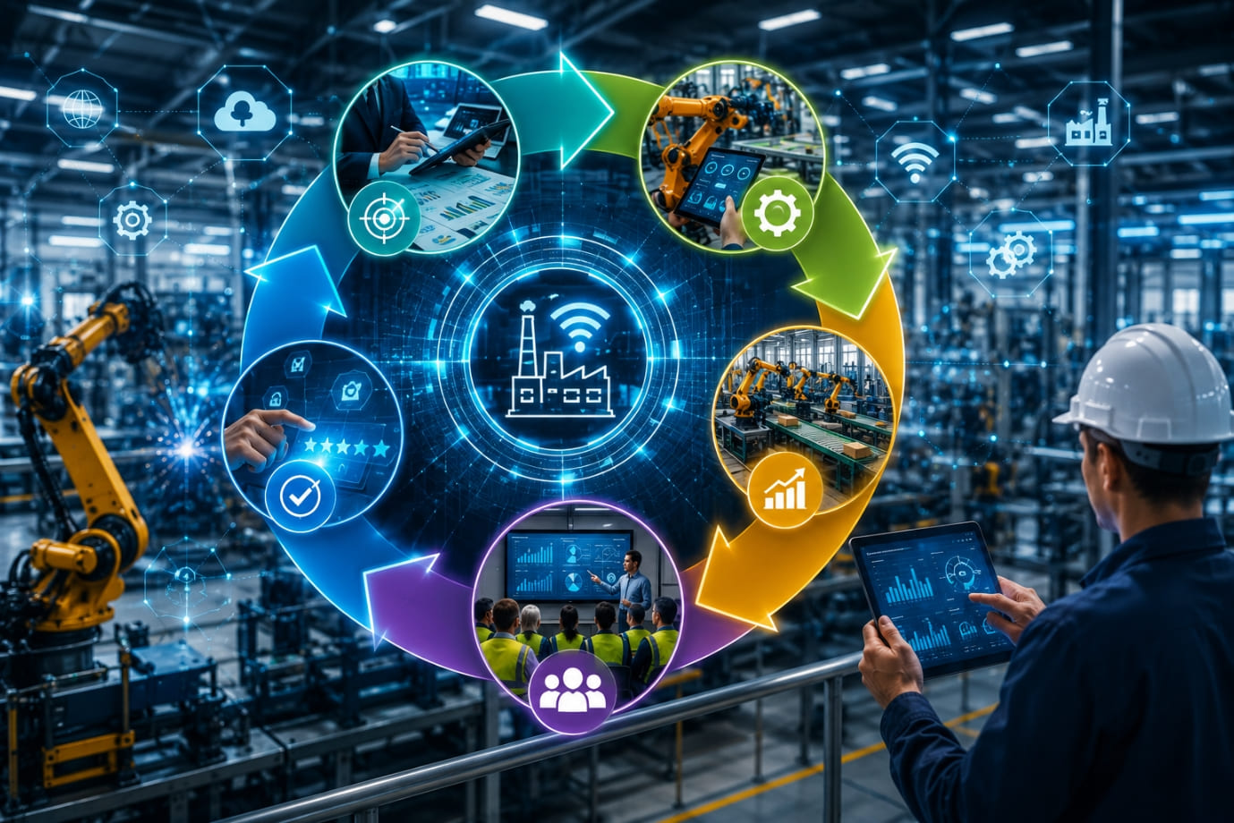 Practical Steps to Integration of Lean Management with Industry 4.0