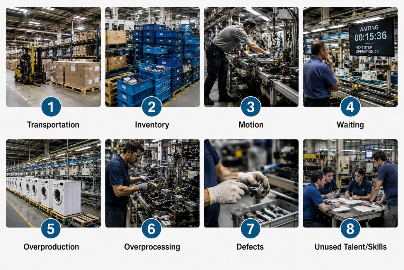 The 8 Wastes of Lean Manufacturing